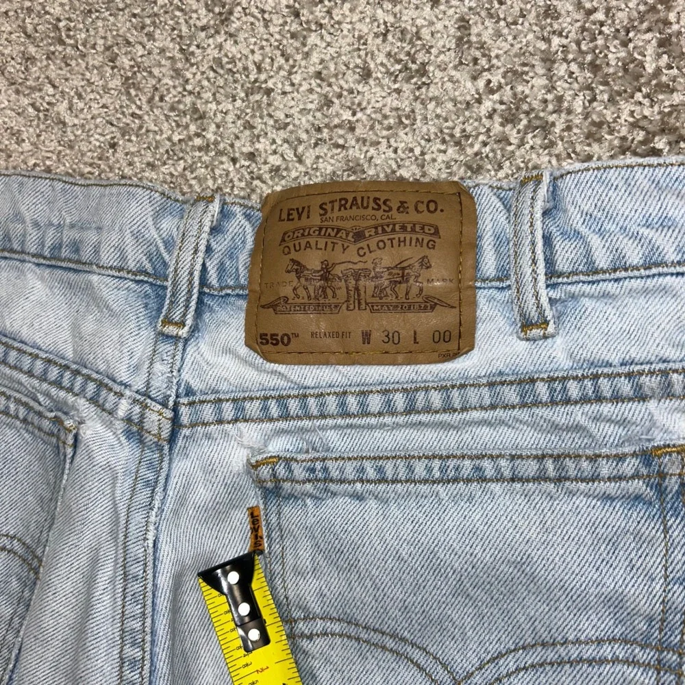Vintage 90s Levi's 550 Denim Shorts Relaxed Fit Men Size 30 1995‎ Orange Tab